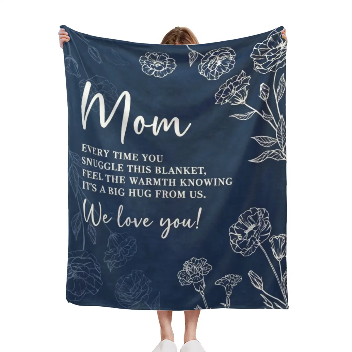 DUJO Gifts for Mom, Mom Birthday Gifts Blanket, Moms Gift for Women from Daughter Son, We Love You Present for Mother Mommy Mothers Day， Grandma Gifts, Birthday Gifts for Grandma from Grandkids, Father's Day gift
