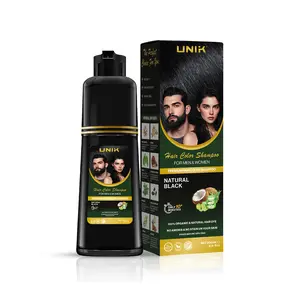 UNIK Hair Color Shampoo - 200ml Pack | Ammonia-Free, Safe & Effective Hair Dye for Men & Women - Gel