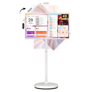 2026 Apolosign Gen 2 Portable TV, 32 inch True 4K UHD Portable Smart TV, Android 15, 15000mAh Battery, 16GB(8+8)RAM+256GB Storage, Android 14, Touch Screen Monitor, 8MP Camera, Voice Remote Control,WiFi 6, Support Google Calendar