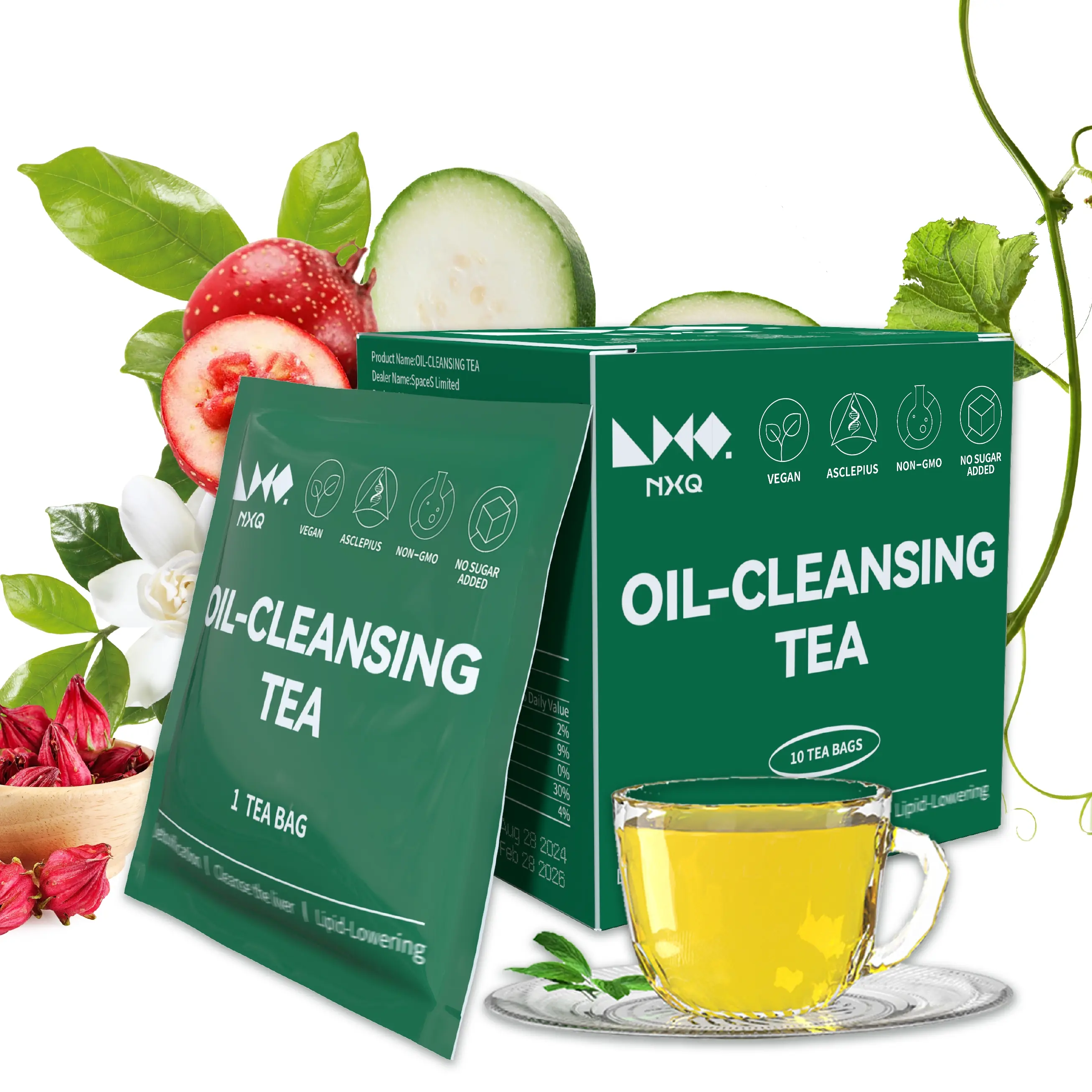 health tea:Herbal plant formula Natural Organic flower tea,10 Tea Bags Beverage,9 herbal with,Multi-petal red rose,Tartary Buckwheat,Cassia seed,Wax gourd and more [NXQ-ZR-5-2]