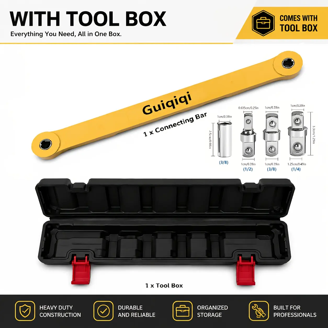 2-in-1 Multifunctional Ratchet Offset Extension Wrench, Equipped With 1/2 ", 1/4", And 3/8 "square Head Adapters, Suitable For Narrow Spaces, 180 Degree Rotation, Anti Slip Handle, Durable Metal Material, Small Universal Extension Wrenches