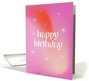 5-Pack of Graphic Simple Birthday Cards