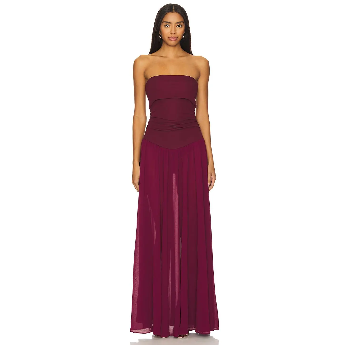 Camila Coelho Minji Maxi Dress in Maroon Camila Coelho Minji Maxi Dress in Maroon