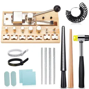Ring Bender Tool Kit with Mandrel, Sizer & Hammer - Complete Spoon Ring Making Set for Jewelry Crafting