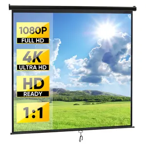 Segawe 119" Projector Screen 1:1 Gain Screen Wide-angle for Home Theater, Office, Entertainment