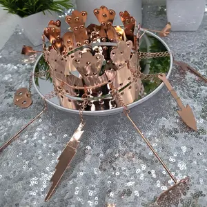 Oyá Crown in Copper Finish with Hanging Tools - Santeria Ocha Religion Orisha