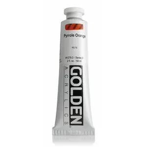 Golden Heavy Body Acrylic Paints (Orange Colors)