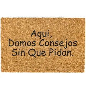Aqui Damos Consejos Sin Que Pidan doormat, Welcome Mat, Funny, Spanish doormat