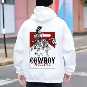 Retro Cowboy Killers 90s Graphic Hoodie – Vintage Western Pullover, Cool Men’s Streetwear, Rugged Western Style Sweatshirt, Gift for Him
