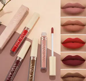 Handaiyan Matte Lip Gloss 24H Long-Lasting Non-Transfer Lip Glaze Waterproof Non-Stick Cup Velvet Finish  Everyday Friendly Cosmetic - Lipstick lip gloss lip stain peel off lip stain lip plumper gloss peel off lip stain lip products lip glosses set