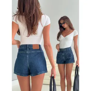 Take My Breath Denim Shorts Blue