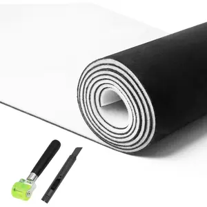Black Suede Headliner, 90" L * 60" W with Foam Backing, Auto Interior Roof Replacement Material for Car, SUV, Boat, Pickup, Truck, RV, Home Repair/DIY Headliner Fabric