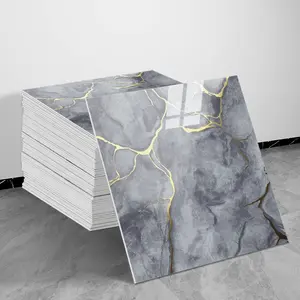 Self-Adhesive Marble Look Tile Stickers, 10/20/30 Sheets 30x30cm Thickened 2mm, Waterproof Moisture-Proof Decorative Kitchen Bathroom Wall Decor
