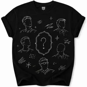 Who’s Next Billionaire Graphic Tee, Minimalist Line Art Entrepreneur Shirt, Mystery Question Mark T-Shirt, Funny CEO Founder Gift for Men and Women-Custom Center Avatar Tee