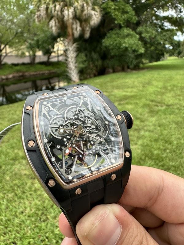 Invicta S1 Rally Automatic Men's Watch Model 49016 Rose Gold-Tone Skeleton Dial Black Silicone Strap Water Resistant Sport-Luxury Design
