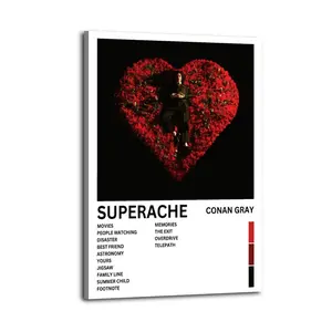 Superache-Conan GrayPoster for Bedroom Aesthetic Canvas Wall Art Living Room Painting Picture Print Modern Family Decor Artist Bathroom Landscape
