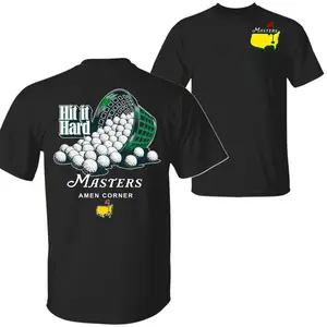 Hit It Hard Golf Graphic T Shirt, Corner Course Inspired Tee, Playful Tournament Weekend Style For Men Women, Gift For Golf Lovers, Casual Fairway Fan Unisex Sports Top