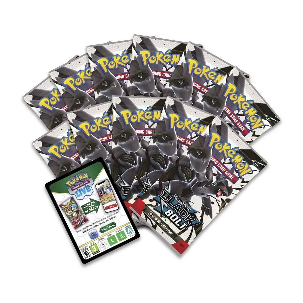 10X POKEMON BLACK BOLT BOOSTER PACKS