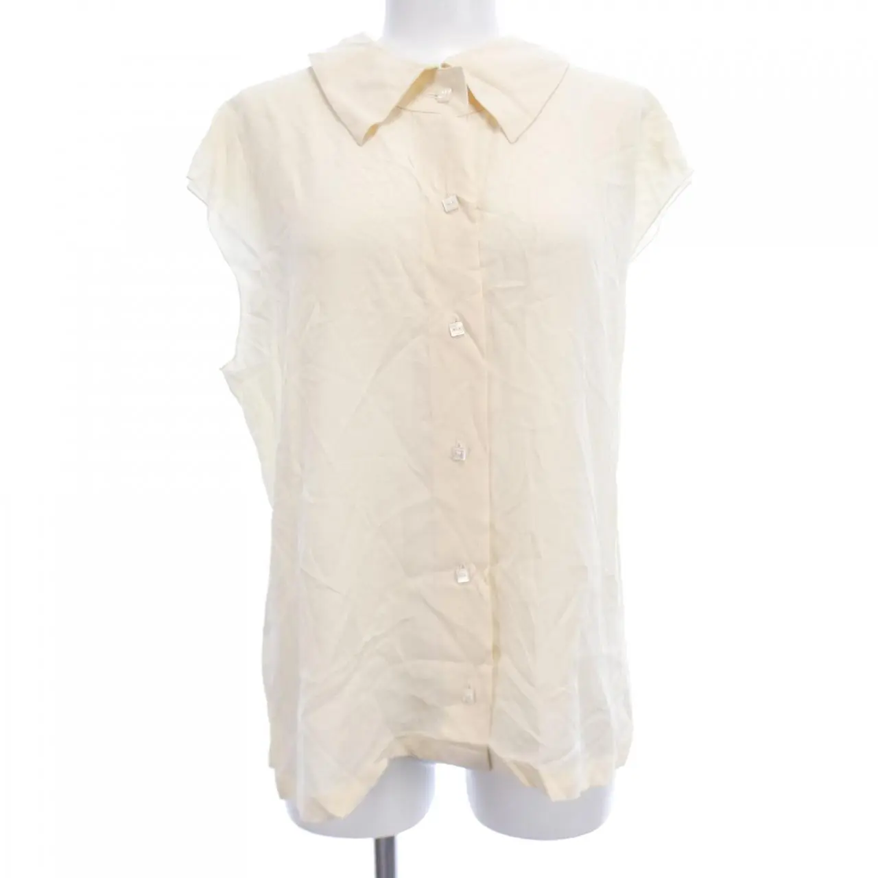 Pre-owned CHANEL Silk Small Leather Goods Short Sleeve Shirt