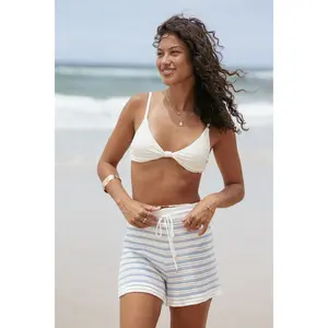 Cherie Knit Short - Cream Sky Blue