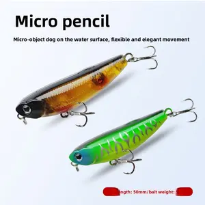 Lure bait surface floating pencil lure 50mm 5g for trout and sea fishing