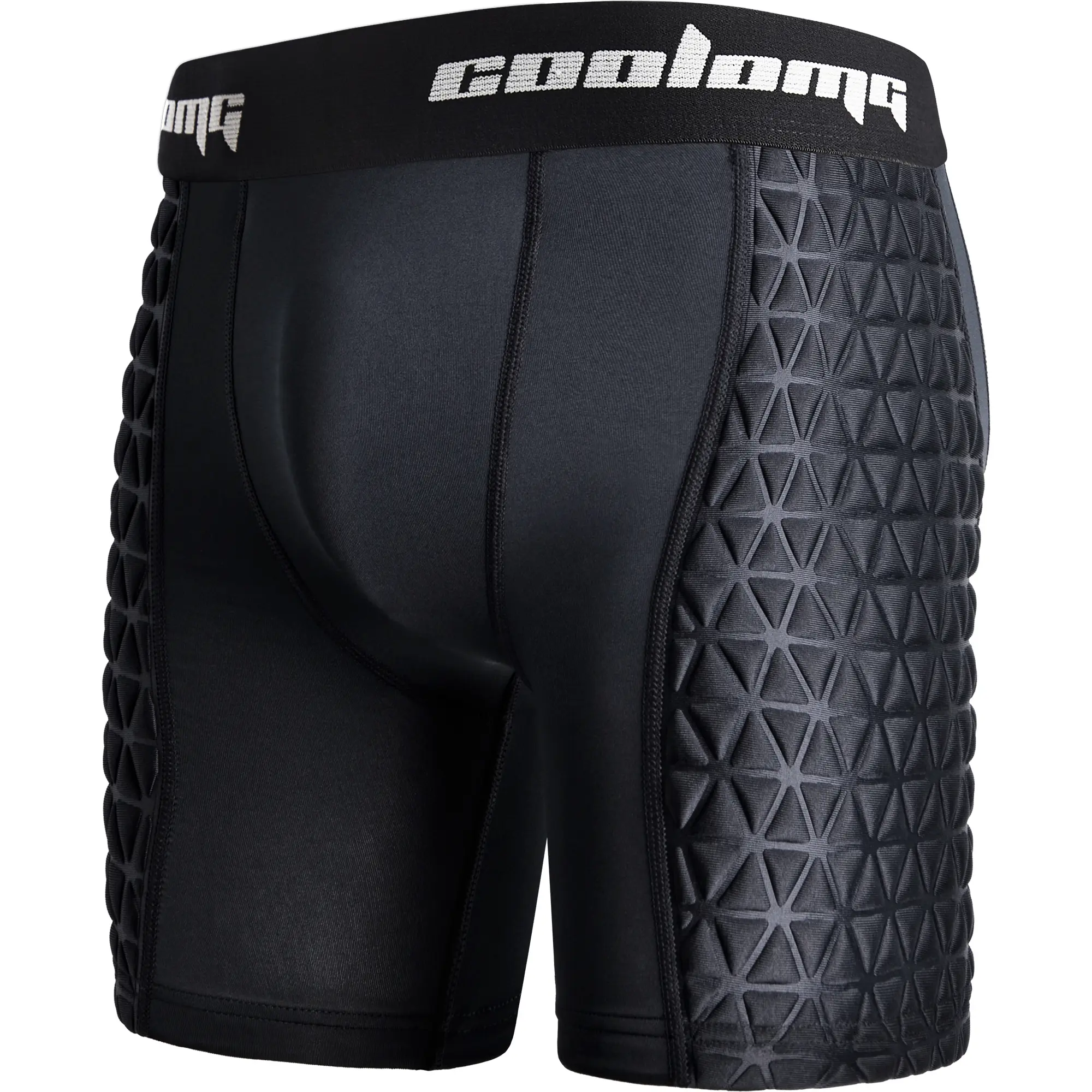 COOLOMG Youth Boys' Padded Compression Sliding Shorts with Cup Pocket, Moisture Wicking Sports Apparel for Baseball & Softball