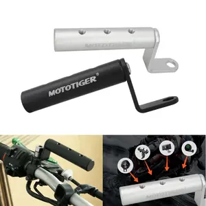 Lengthening Extender Bracket Rearview Mirror Mount Universal for Motorcycle Scooter Bike Vehicle Support Mobile Phone Holder Spotlight