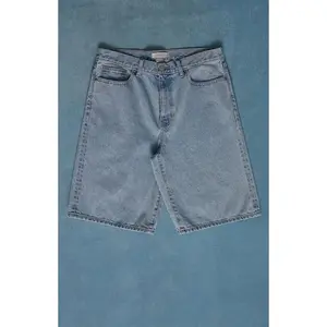 Pacsun Men's Austin Extreme Baggy Jean Shorts Light Blue