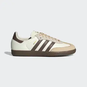 Adidas Samba OG Shoes Off White Earth Strata Gum Sneaker – Authentic and Brand New Women’s Shoes JR8842