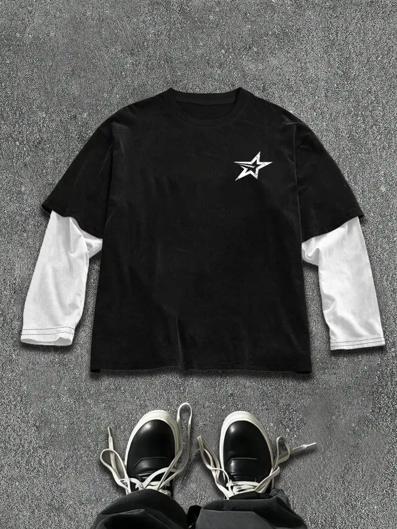 y2k layered t shirt - TikTok Shop