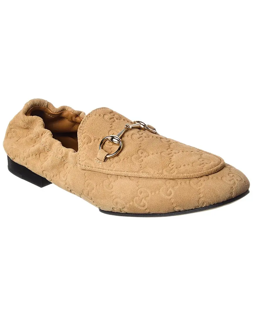 Gucci Jordaan GG Suede Loafer