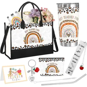 Teacher Appreciation Gift 20oz Teacher Tumbler Teacher Gifts for Women Unique Teacher Gifts Ideas from Students Thank You Basket Box for Teachers Day/Retirement/Christmas/End of The Year