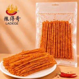 Vegan Chinese Spicy Gluten Latiao Snacks, Low-Calorie Plant-Based Treat, Ideal for Office & Casual Eating