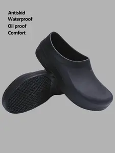 Men's Chef Shoes Non-Slip Waterproof Sandals Work Shoes Comfortable Nurse Shoes Suitable for Garden Indoor Outdoor Kitchen Office Beach