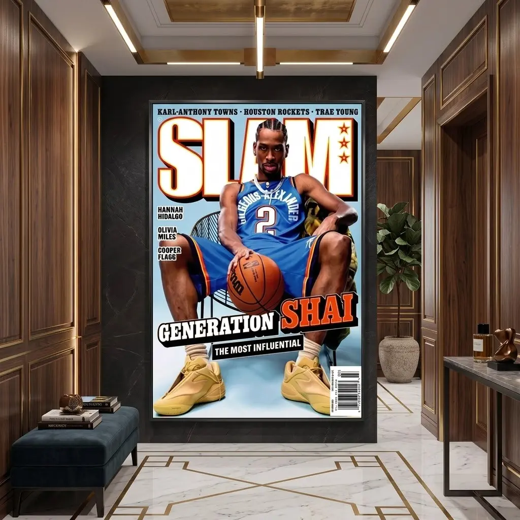 Shai Gilgeous Alexander SLAM Generation Shai NBA Cover Art Poster