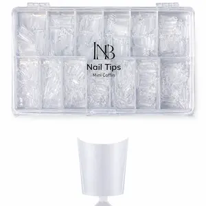 INB Mini Coffin Nail Tips – 500 PCS
