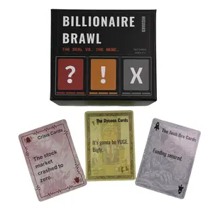 Qarnevox BILLIONAIRE BRAWL - THE DEAL VS. THE MEME. Card Game | 100% Certified Chaos |  Funny Roast Game for Adults (17+)