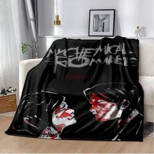 DGN42My C-Chemical R-Romance Band Printed Blankets,Kid's Baby Throw Blanket,for Bedroom Living Room Sofa Bed Car, Brithday G3Jm
