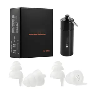Concert Ear Plugs For Musicians - High Fidelity Silicone Earplugs, 27 dB SNR Protective Hearing Protection, Reusable 2 Pairs, Comfortable Soft Silicone, Noise Reduction For Live Music, Studio, Concerts And DJ Sets