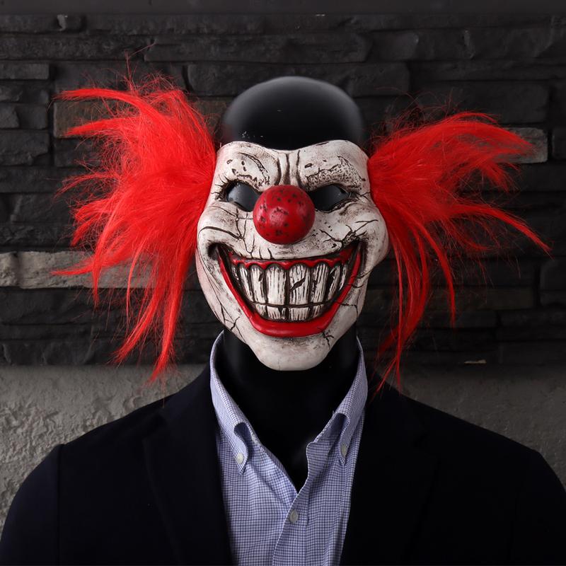 Scary Clown Halloween Mask, Horrific Sweet Cosplay Tooth Half Face Latex Mask, Realistic Masks, Perfect for Halloween & Horror Parties