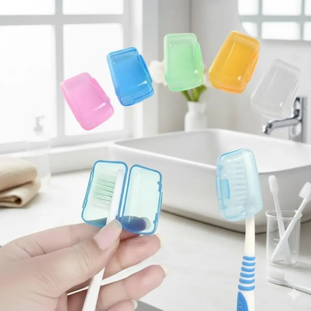 Antibacterial Toothbrush Head Covers, Reusable Travel Storage Caps for Home Camping Outdoor, Dustproof Moisture-Proof Protection Case, Easy Clean Multi-Pack Options, Toothbrush Protector
