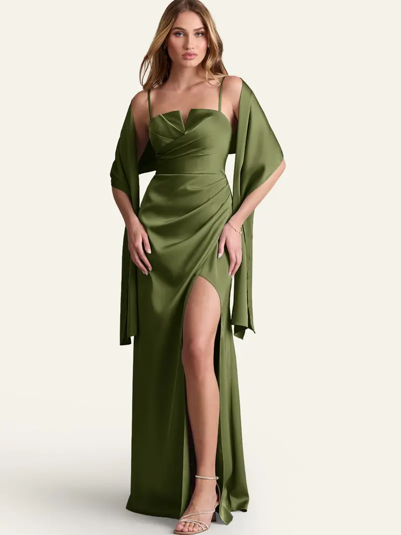 what color shawl with emerald green dress Half Bithday Girl