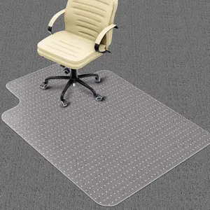 Heavy Duty Office Chair Mat for Carpet Floors & Desk Mat for Carpeted Floors - Clear Floor Protector with Extended Lip | Slip-Resistant, Easy Glide 36"x48" for Low/Flat Pile - , Office & Gaming