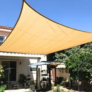 Rectangle Sun Shade Sail Canopy - Outdoor Patio Shade Cloth, Sunshade Fabric Awning for Pergola, Backyard, Porch, Garden & Carport Shelter Cooling