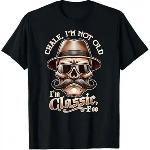 Summer t Shirts Men's "I'm Not Old, I'm Classic Foo" Graphic Tee - Funny  Lowrider Design