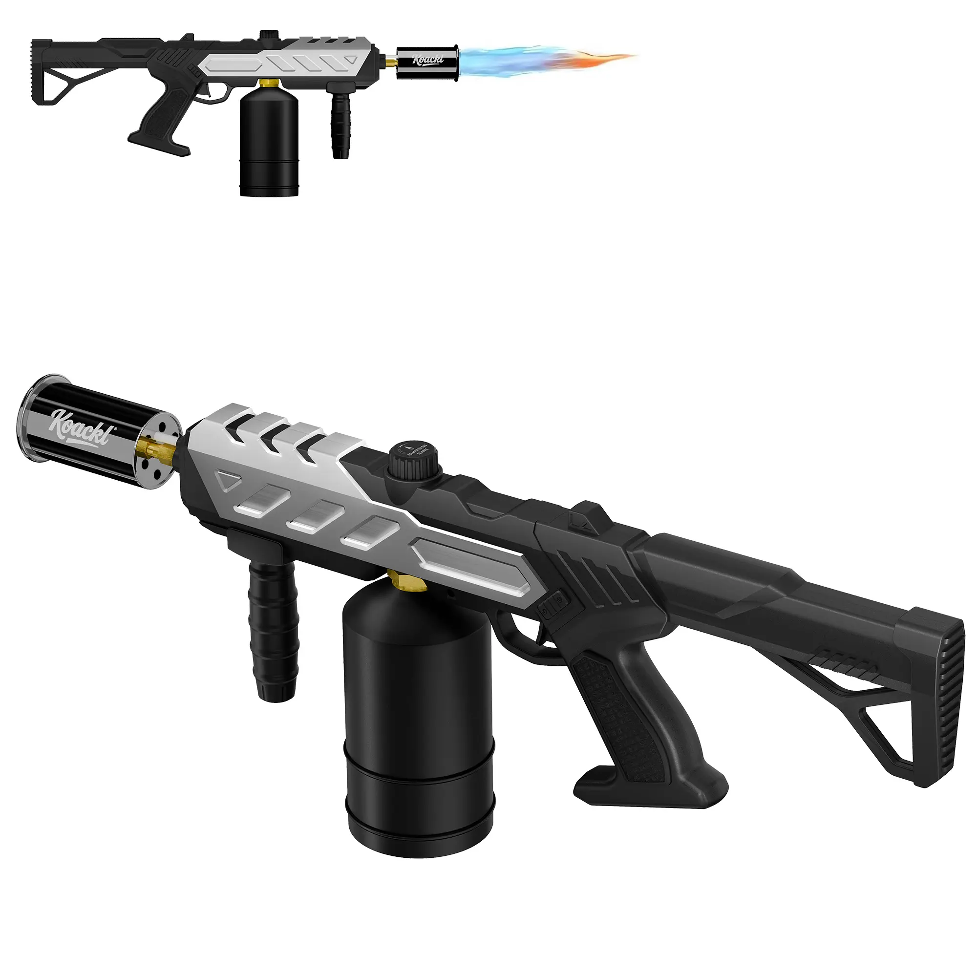 【HomeEssentials】KOACKL Powerful Blow Torch, 25.8" CSA Propane Torch, 2462°F Adjustable Flame Home Baking Supplies for BBQ Searing, Melting Ice, Camping, Welding, DIY, Gift for Man (Propane Torch Not Included)