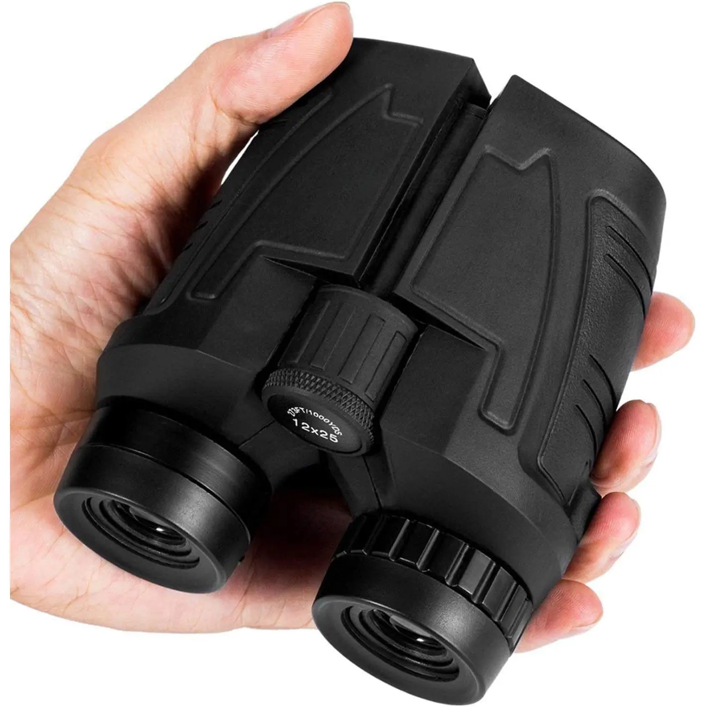 12x25 Compact Binoculars for Adults and Kids, Large Eyepiece Waterproof Binocular with Low Light Vision,High Powered Easy Focus Binoculars for Bird Watching,Outdoor Hunting,Travel,Sightseeing