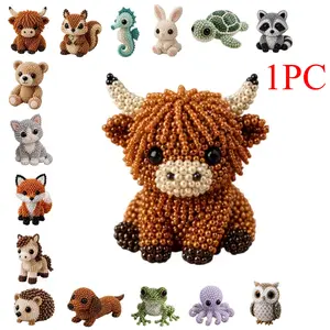 Animal Beading Kit — Cute 3D Animal Bead Craft Set, Includes Colorful Beads and Instructions — Handmade Jewelry & Art Craft Kit, Ideal for Creative Projects