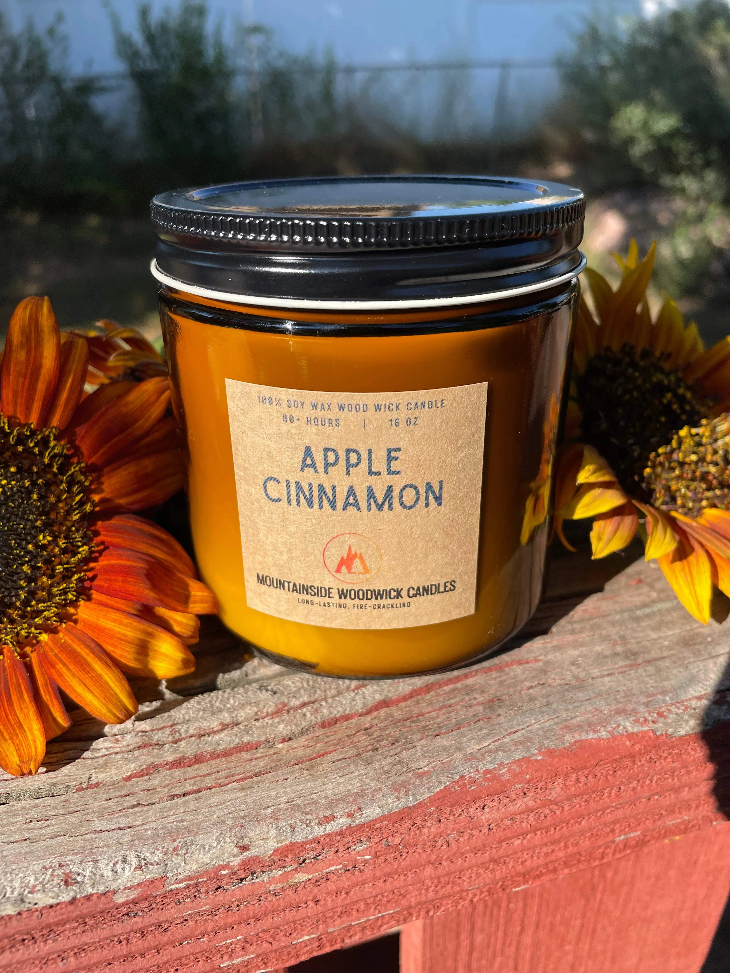 Apple Cinnamon (16 oz.) - Large Wood Wick Candle