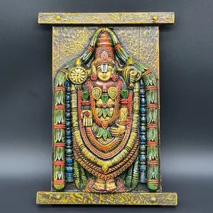 Vishnu Wood Wall Decor - Handcrafted Wooden Hanging Art for Home Decor